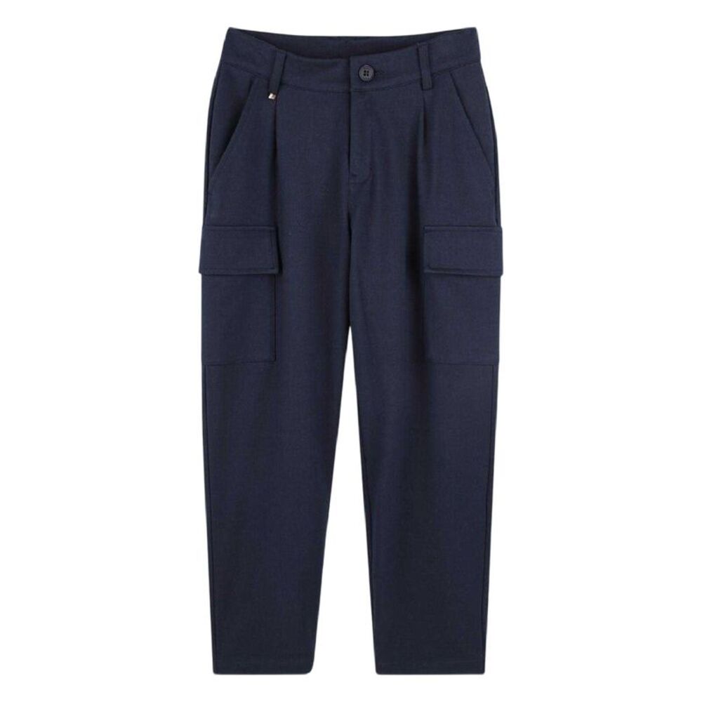 Boss Childrens/Kids Regular Cargo Pants / Navy